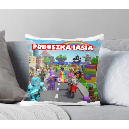 Zestaw prezentowy dla gracza BLOX Poduszka + Kubek z personalizacją